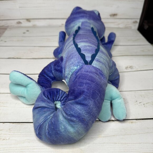 Kohls Cares Plush Iguana Lizard Stuffed Animal 14" Blue Purple Reptile Toy - Picture 4 of 7